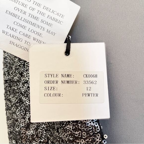 ASOS True Decadence Glamorous Sequin Maxi Dress With Slit - Picture 9 of 10